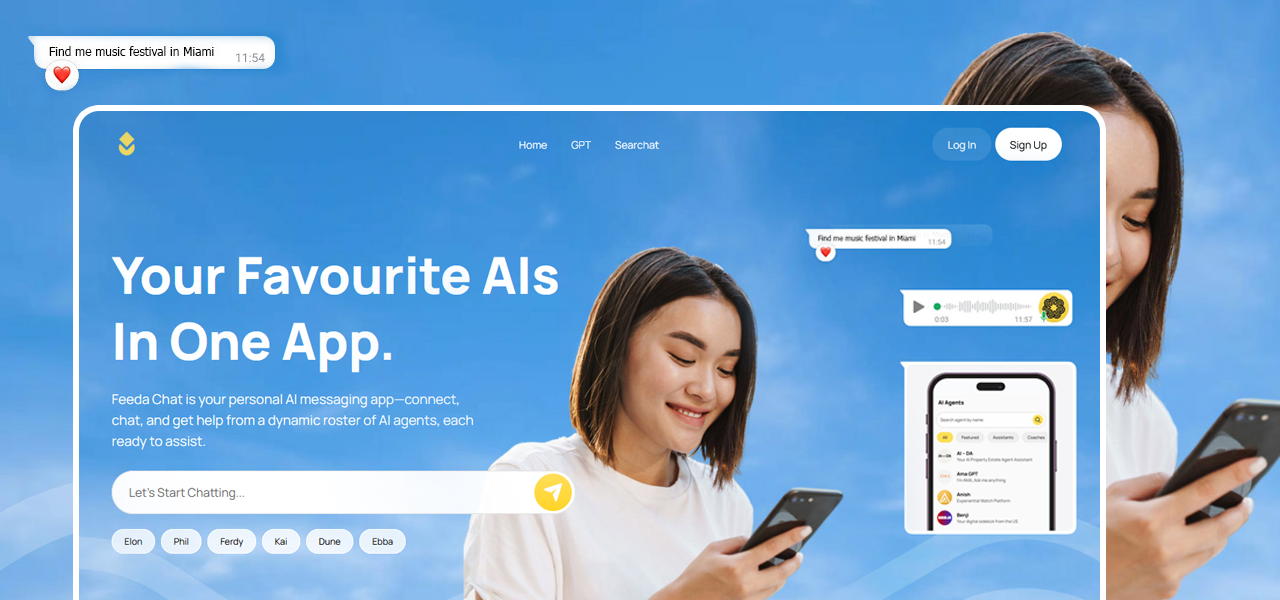 Feeda Chat screenshot